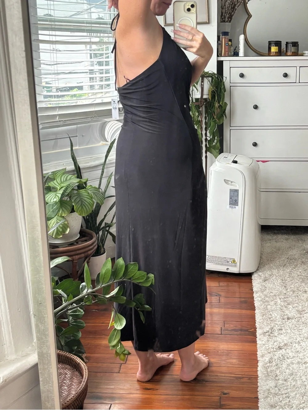 Express black halter dress size large - Picture 2 of 6